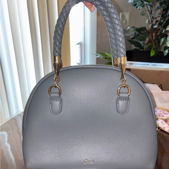 Elegant Blue Bow Shoulder Bag - Picture 3 of 4